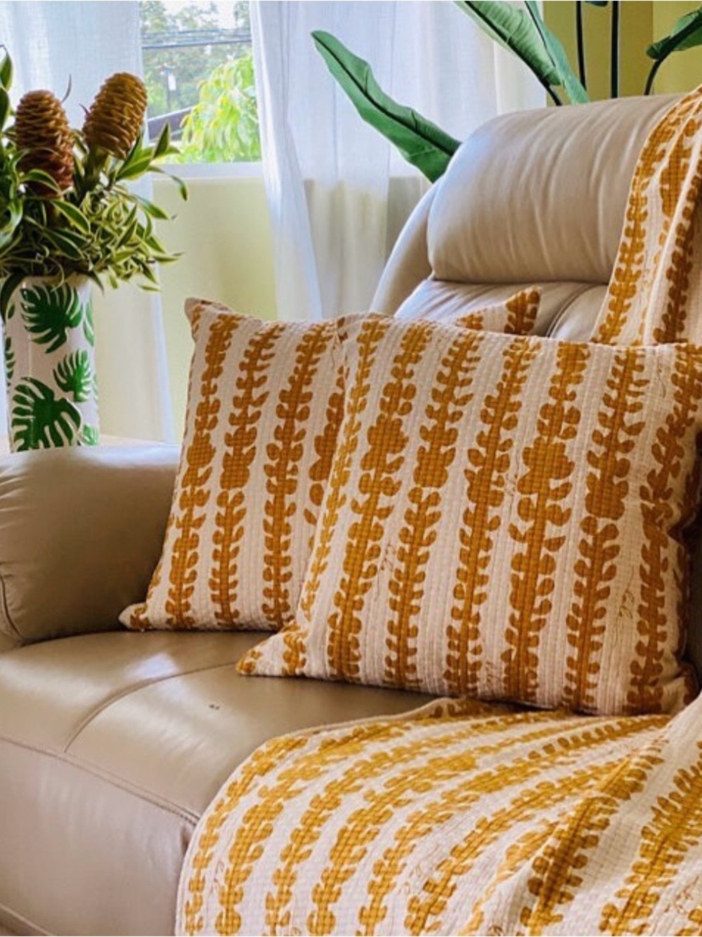 Puakenikeni Throw and Pillow cases by Simply Sisters
